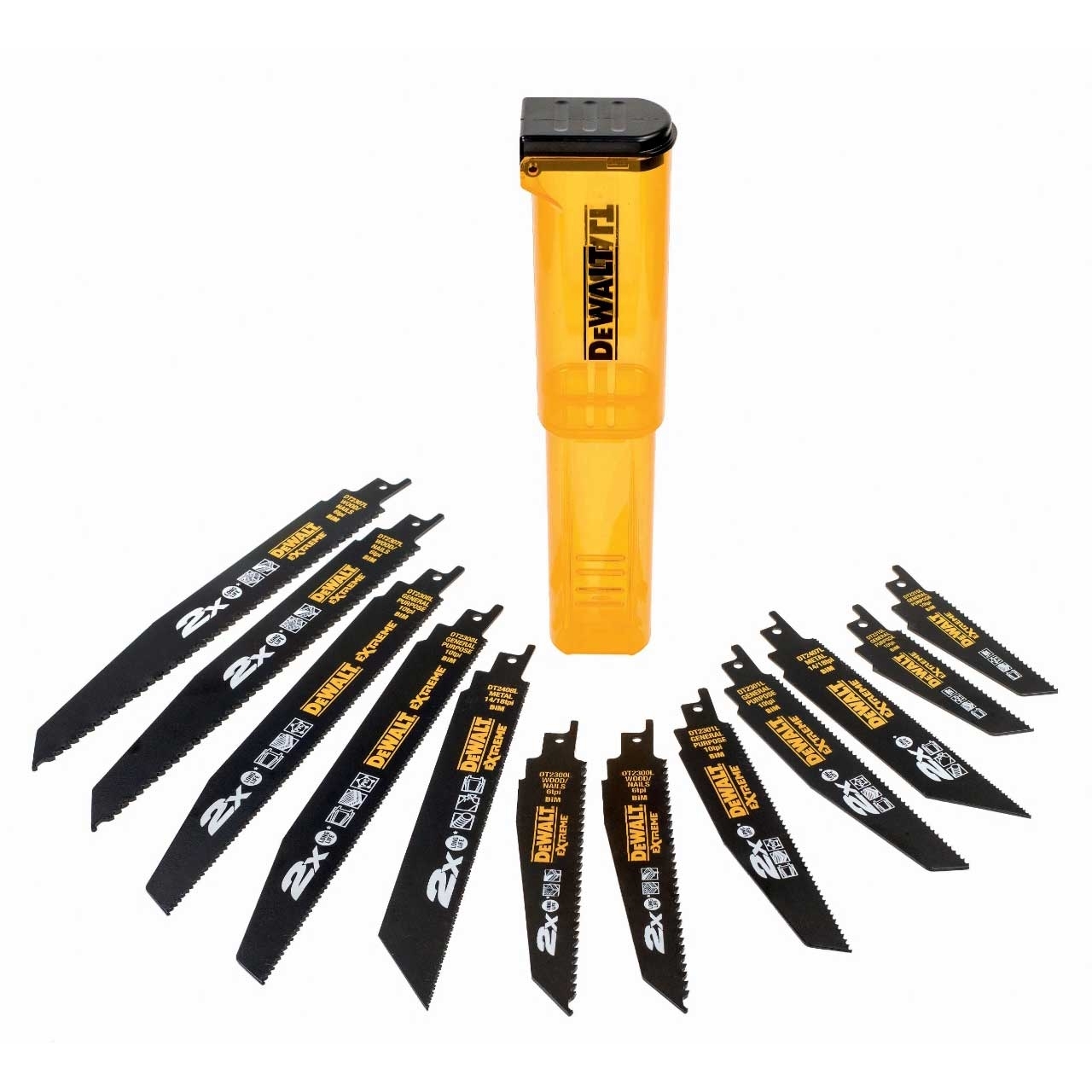DEWALT Säbelsägeblatt-Set 12-tlg.