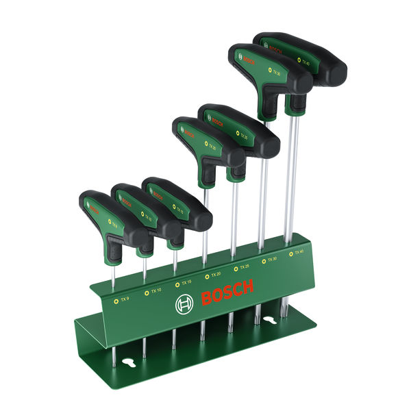 BOSCH Handwerkzeuge Torx-Schraubendreher-Set mit T-Griff 7-teilig BOSCH Handwerkzeuge Torx-Schraubendreher-Set mit T-Griff 7-teilig
