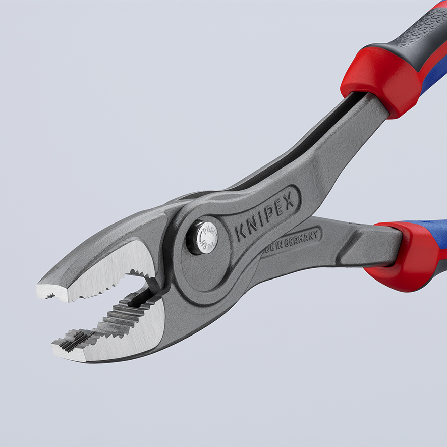 KNIPEX KNIPEX 82 02 250 TwinGrip® Front- und Seitengreifzange 250 mm grau atramentiert mit Comfort-Griffen poliert KNIPEX KNIPEX 82 02 250 TwinGrip® Front- und Seitengreifzange 250 mm grau atramentiert mit Comfort-Griffen poliert