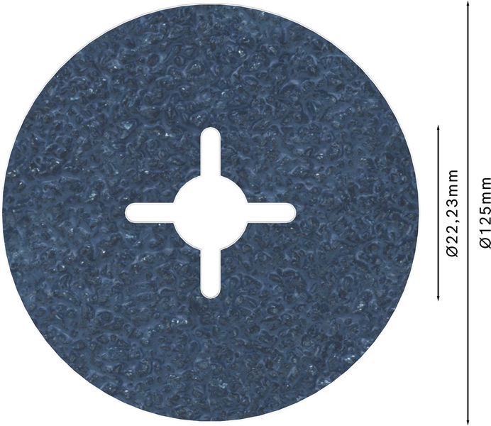 BOSCH PRO R574 Fiberscheibe, 125 mm, G24