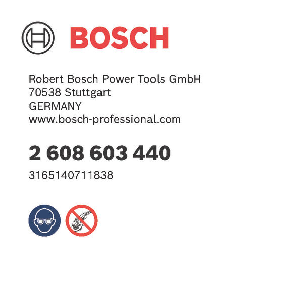 BOSCH Diamantpolierscheiben-Halter M10, 100 mm, 6 mm BOSCH Diamantpolierscheiben-Halter M10, 100 mm, 6 mm