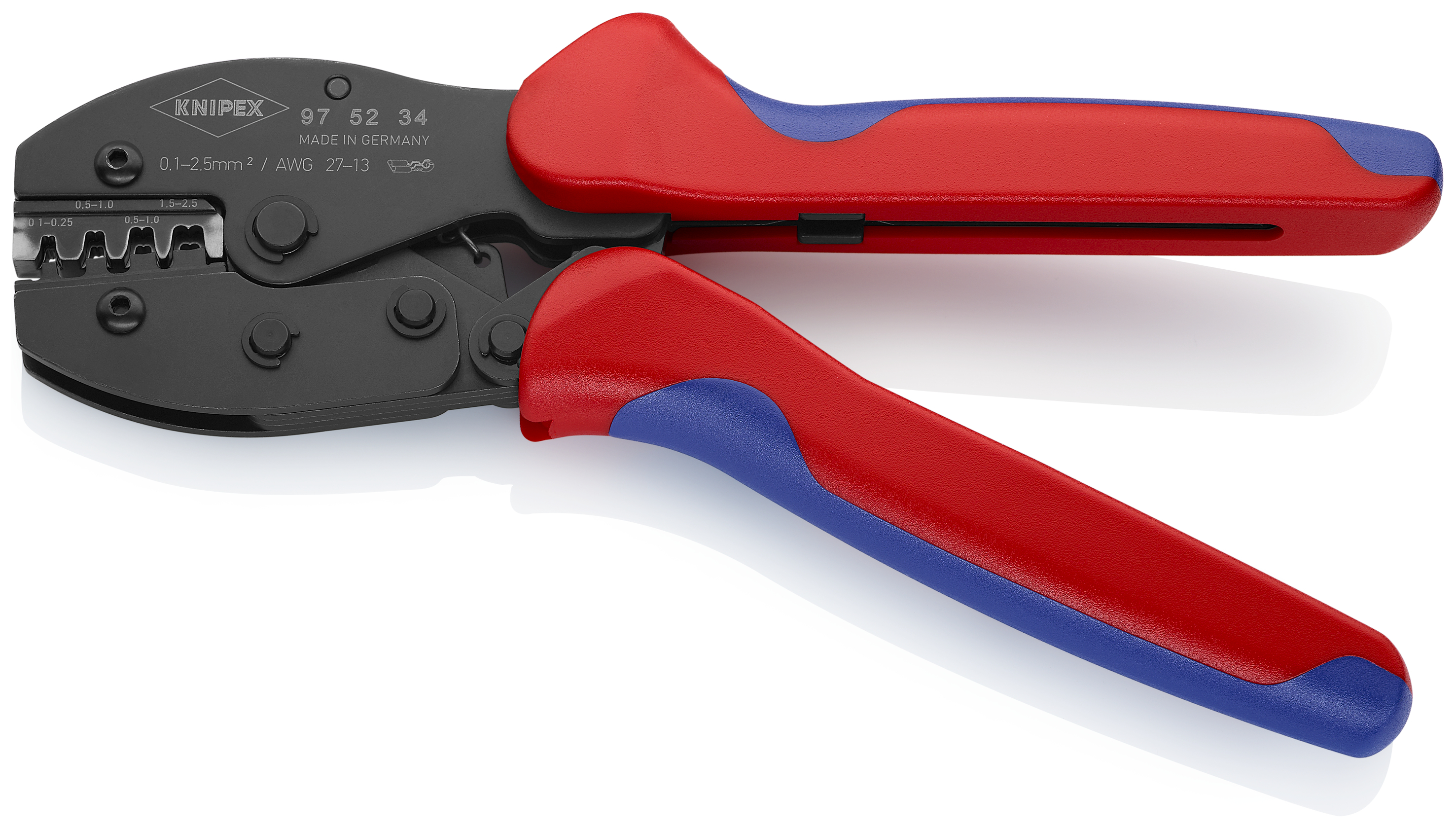 KNIPEX KNIPEX 97 52 34 SB PreciForce® Crimpzange 220 mm brüniert mit Mehrkomponenten-Hüllen KNIPEX KNIPEX 97 52 34 SB PreciForce® Crimpzange 220 mm brüniert mit Mehrkomponenten-Hüllen