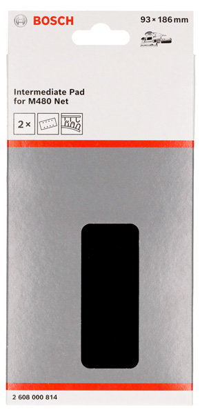 BOSCH Schleiftellerschoner, 93 x 186 mm, 2x BOSCH Schleiftellerschoner, 93 x 186 mm, 2x