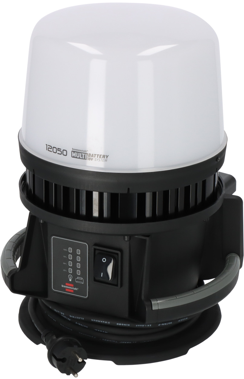 BRENNENSTUHL Professional Multi Battery LED 360° Hybrid Baustrahler 12050 MH, 12000lm, IP54 BRENNENSTUHL Professional Multi Battery LED 360° Hybrid Baustrahler 12050 MH, 12000lm, IP54