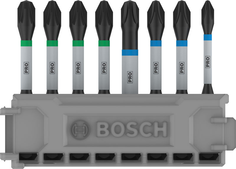 BOSCH PRO Impact Schrauberbit-Set, PH1/PH2/PH3/PZ1/PZ2/PZ3, 55 mm, 8-tlg BOSCH PRO Impact Schrauberbit-Set, PH1/PH2/PH3/PZ1/PZ2/PZ3, 55 mm, 8-tlg