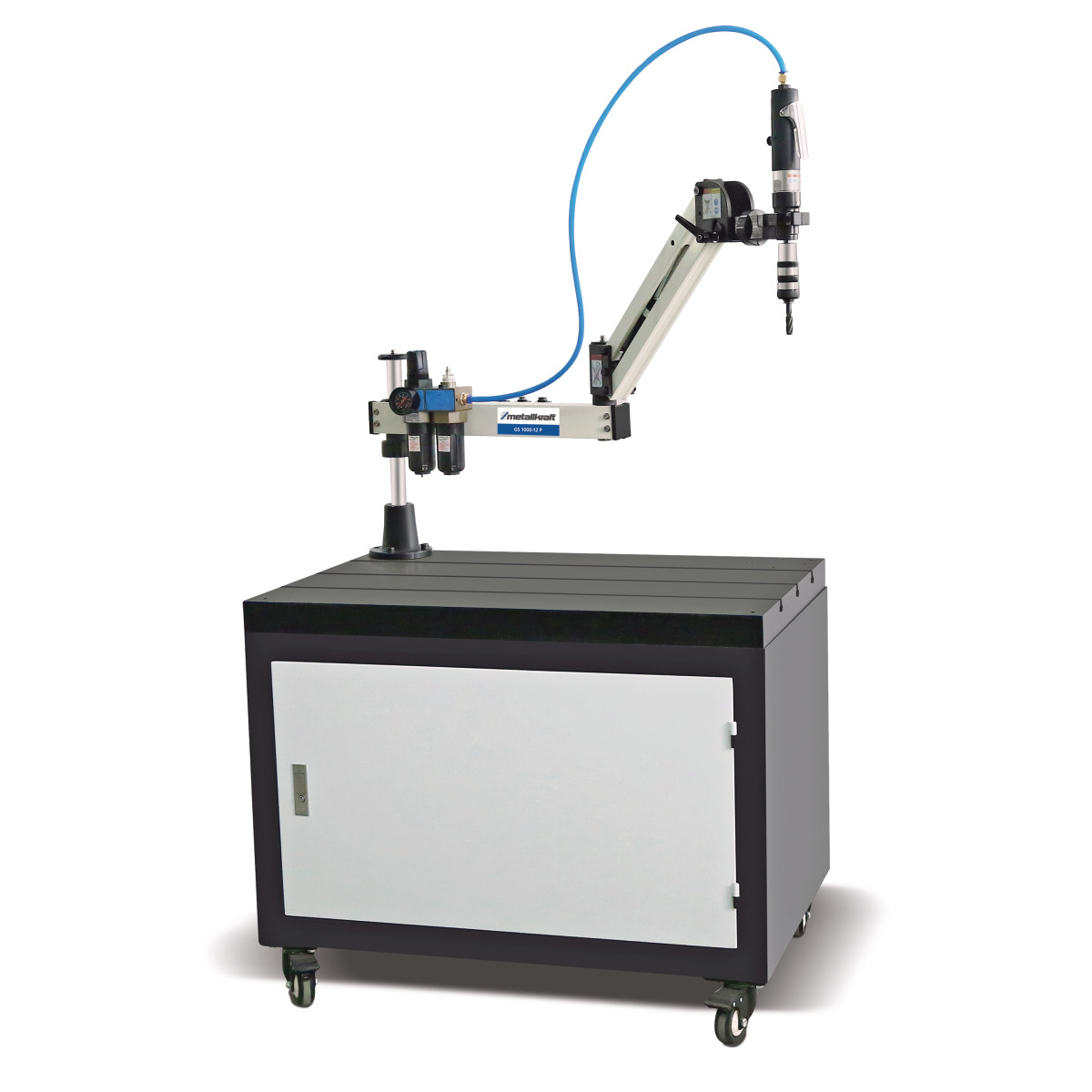 STÜRMER Pneumatische Gewindeschneidmaschine Metallkraft GS 1000-12 P Aktions-Set inkl. Unterbau STÜRMER Pneumatische Gewindeschneidmaschine Metallkraft GS 1000-12 P Aktions-Set inkl. Unterbau