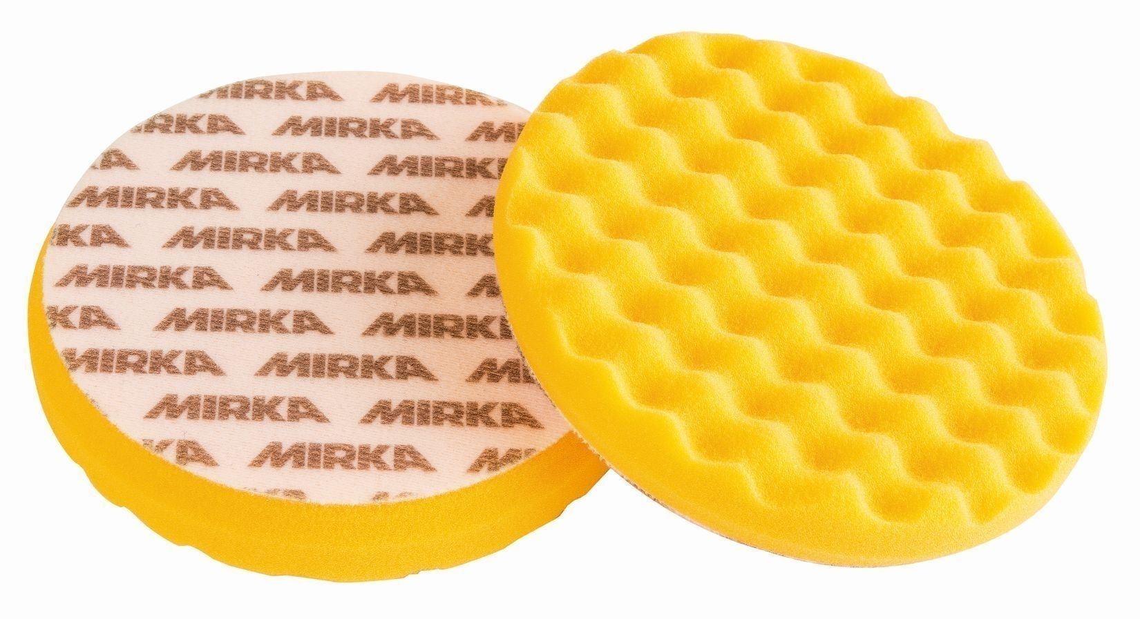 MIRKA Schaumstoffpad 85mm gelb gewaffelt, 2/Pack MIRKA Schaumstoffpad 85mm gelb gewaffelt, 2/Pack