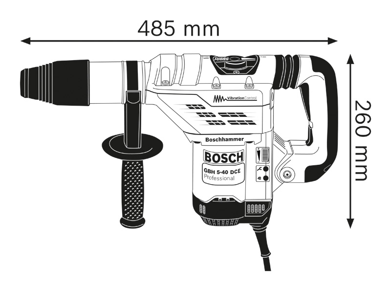 BOSCH Combo Kit GBH 5-40 DCE + GWS 880