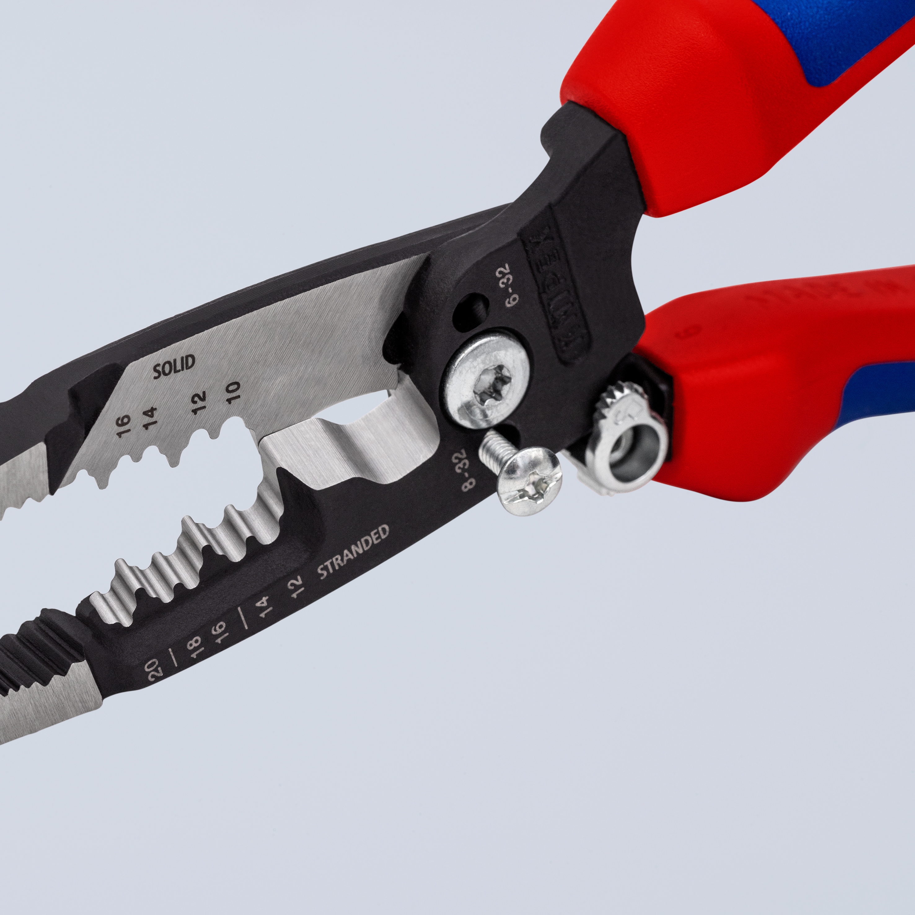 KNIPEX KNIPEX 13 72 8 WireStripper Multifunktions-Elektrikerzangen amerikanisches Modell 200 mm schwarz atramentiert mit Mehrkomponenten-Hüllen poliert KNIPEX KNIPEX 13 72 8 WireStripper Multifunktions-Elektrikerzangen amerikanisches Modell 200 mm schwarz atramentiert mit Mehrkomponenten-Hüllen poliert