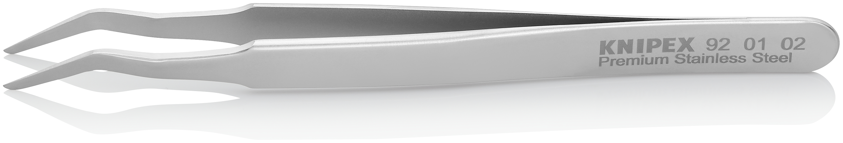 KNIPEX KNIPEX 92 01 02 SMD-Präzisionspinzette 120 mm Glatt