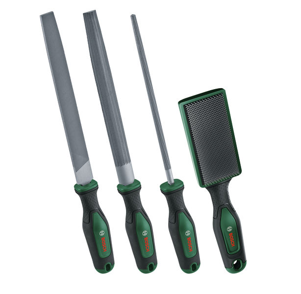 BOSCH Handwerkzeuge Feilen-Set 200 mm / 8" mit Bürste, 4-teilig