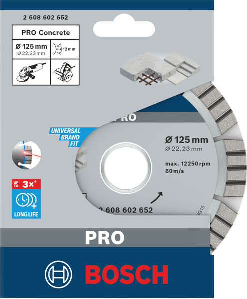 BOSCH Diamanttrennscheibe Best for Concrete