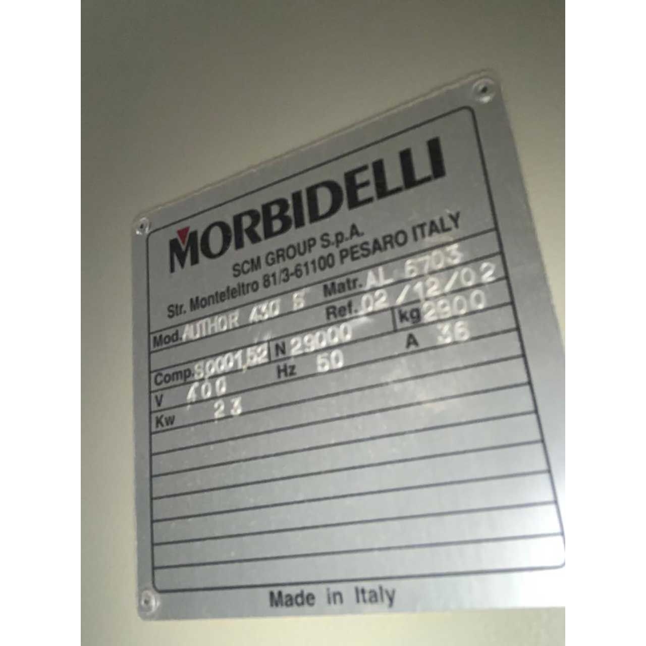 Morbidelli CNC-Bearbeitungszentrum Author 430 S