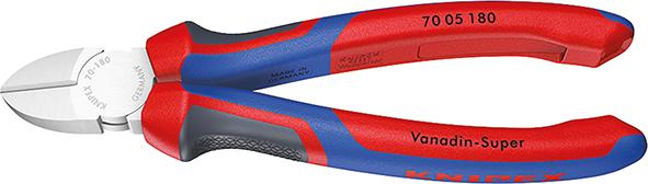 KNIPEX Seitenschneider verchromt mit Mehrfachkomponenten-Griffen 180 mm KNIPEX Seitenschneider verchromt mit Mehrfachkomponenten-Griffen 180 mm