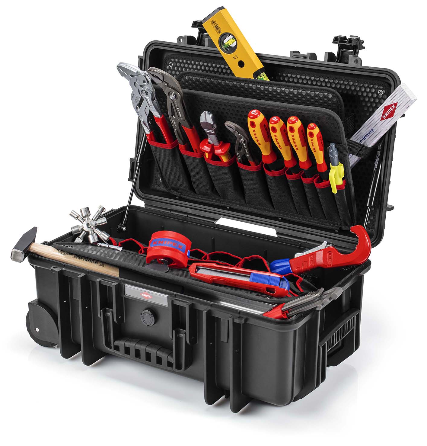 KNIPEX KNIPEX 00 21 33 S Werkzeugkoffer "Robust26 Move" Sanitär 17-teilig