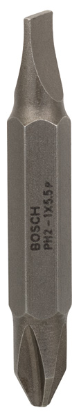 BOSCH Doppelklingenbit, S 1,0 x 5,5, PH2, 45 mm BOSCH Doppelklingenbit, S 1,0 x 5,5, PH2, 45 mm