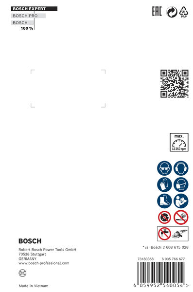 BOSCH EXPERT MultiMaterial X-LOCK Diamanttrennscheiben, 125 x 22,23 x 2,4 x 12 mm