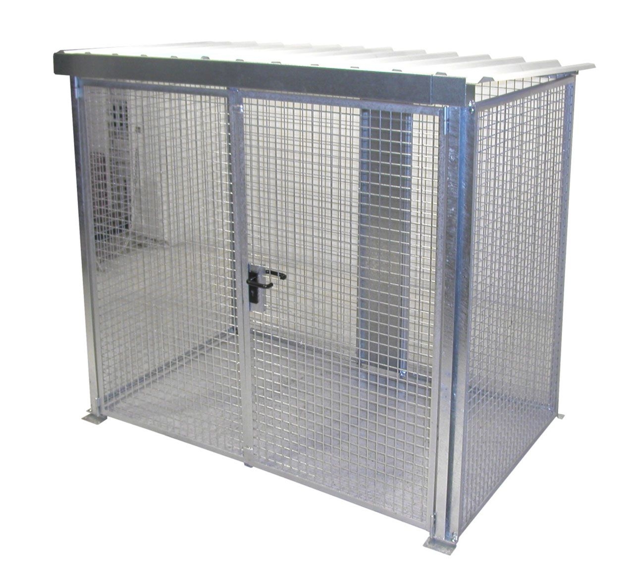 BAUER Gasflaschen-Container GFC-M3/D-DF, feuerverzinkt