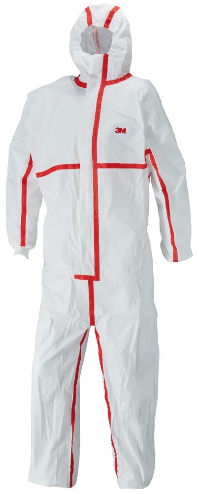 3M Schutzanzug 4565 weiß/rot, Typ 4/5/6 Größe L 3M