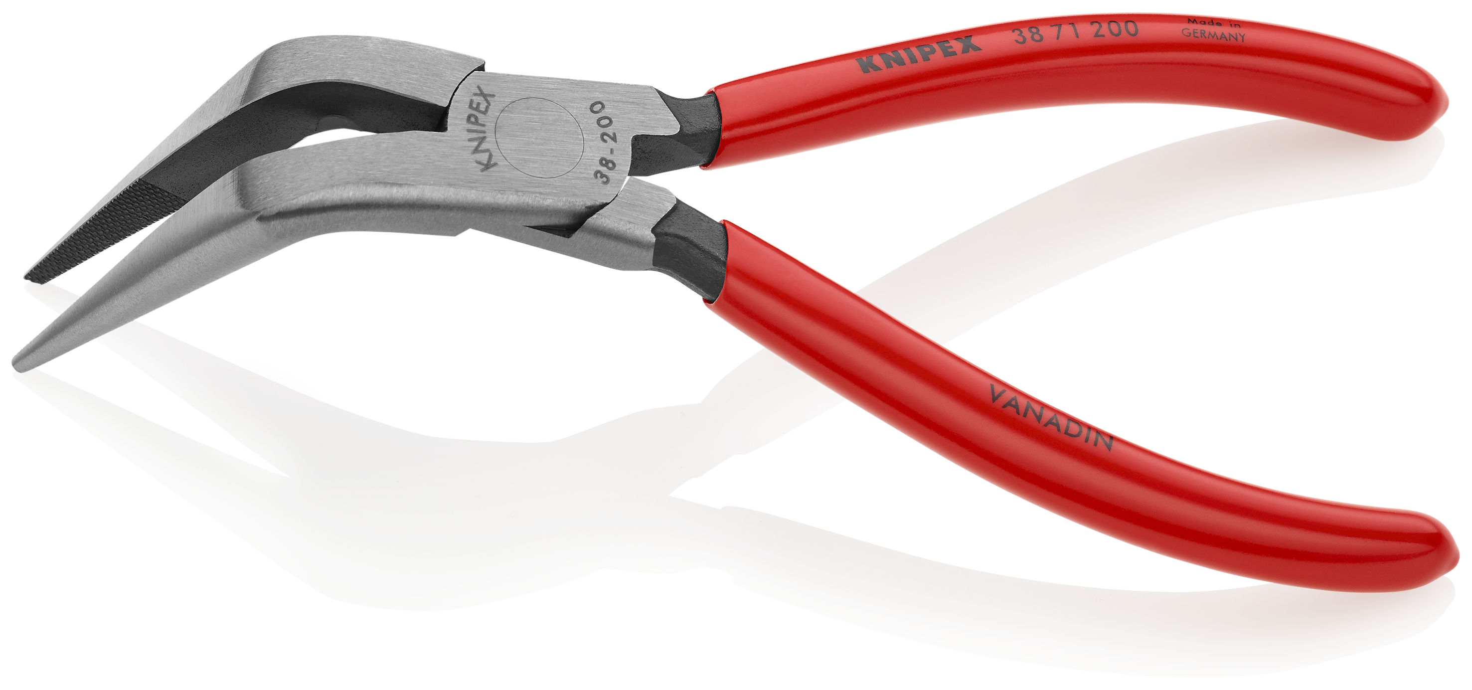 KNIPEX KNIPEX 38 71 200 Mechanikerzange 200 mm schwarz atramentiert mit Kunststoff überzogen poliert KNIPEX KNIPEX 38 71 200 Mechanikerzange 200 mm schwarz atramentiert mit Kunststoff überzogen poliert