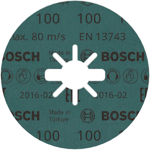 BOSCH PRO R574 X-Lock Fiberscheibe, 115 mm, G100 BOSCH PRO R574 X-Lock Fiberscheibe, 115 mm, G100