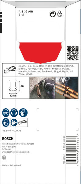 BOSCH PRO AIZ 32 AIB Blatt für Multifunktionswerkzeuge, 32 x 50 mm, 5-tlg.