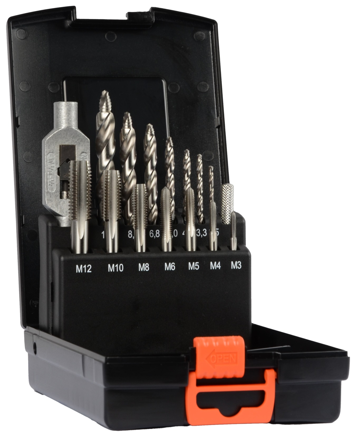 PROJAHN PROSTEP Gewinde-Set HSS-G 15-tlg. M3 - M12 in Kunststoffkassette PROJAHN PROSTEP Gewinde-Set HSS-G 15-tlg. M3 - M12 in Kunststoffkassette