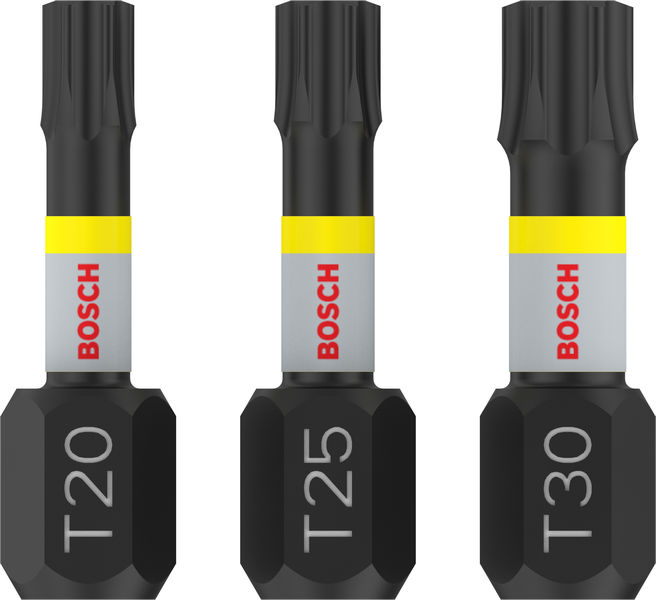 BOSCH PRO T Impact Bit Set, 25 mm, 3-tlg BOSCH PRO T Impact Bit Set, 25 mm, 3-tlg