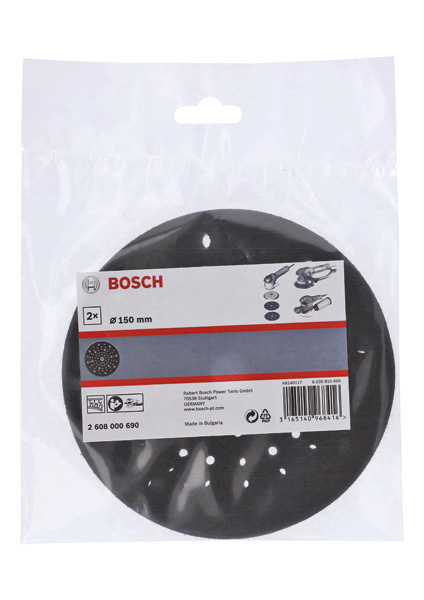 BOSCH Schleiftellerschoner, 150 mm für Exzenterschleifer, 2er-Pack