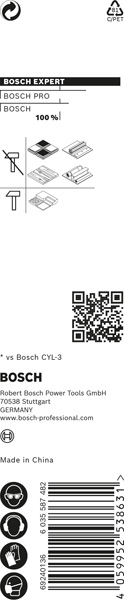 BOSCH EXPERT HEX-9 Multi Construction Bohrer, 4x45x90 mm BOSCH EXPERT HEX-9 Multi Construction Bohrer, 4x45x90 mm