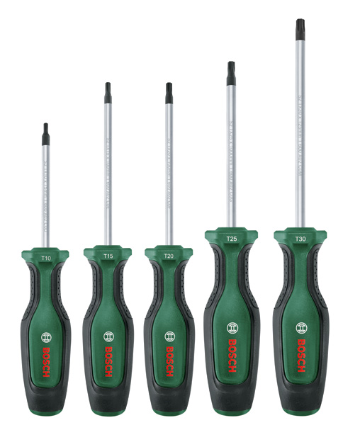 BOSCH Handwerkzeuge Torx-Schraubendreher-Set 5-tlg. BOSCH Handwerkzeuge Torx-Schraubendreher-Set 5-tlg.
