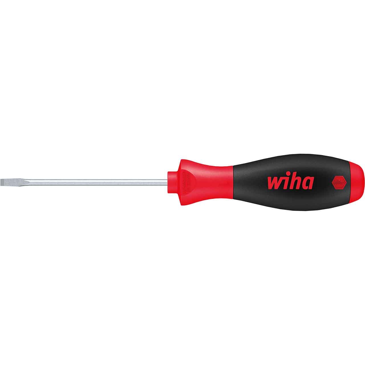 WIHA Schraubendreher SoftFinish 6,5x100mm, Schlitz mit Rundklinge WIHA Schraubendreher SoftFinish 6,5x100mm, Schlitz mit Rundklinge