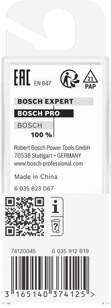 BOSCH PRO Nutfräser, einschneidig, Ø 4,8 x L 12,4, Schaft 6 mm BOSCH PRO Nutfräser, einschneidig, Ø 4,8 x L 12,4, Schaft 6 mm