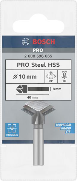 BOSCH PRO Steel HSS Kegelsenker, 10 x 40 mm, M5 BOSCH PRO Steel HSS Kegelsenker, 10 x 40 mm, M5