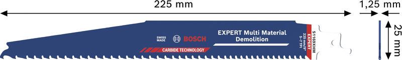 BOSCH EXPERT Multi Material Demolition S1169XHM Säbelsägeblatt, 3-tlg.
