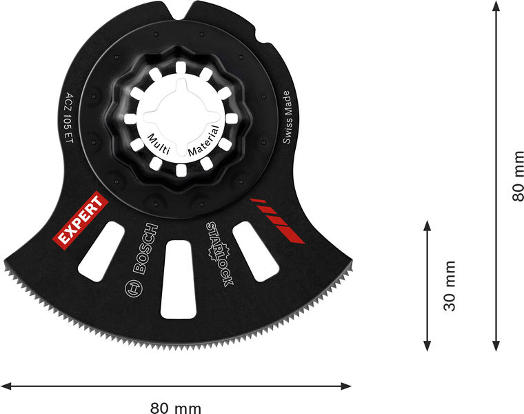 BOSCH EXPERT ACZ 105 ET Multi Material Segmentsägeblatt