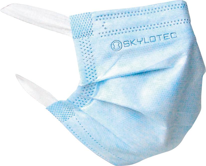 SKYLOTEC Atemmaske Breasey MED IIR CLASSIC, hellblau, Box à 50 Stück SKYLOTEC Atemmaske Breasey MED IIR CLASSIC, hellblau, Box à 50 Stück
