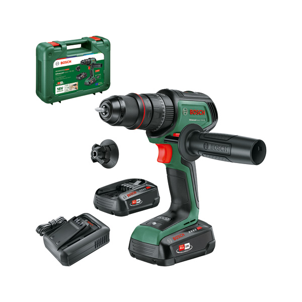 BOSCH Akku-Schlagbohrmaschine AdvancedImpact 18V-80 QuickSnap, 2 x Akku PBA 18V 2.5Ah BOSCH Akku-Schlagbohrmaschine AdvancedImpact 18V-80 QuickSnap, 2 x Akku PBA 18V 2.5Ah