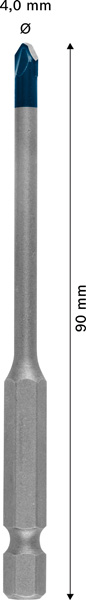 BOSCH EXPERT HEX-9 Hard Ceramic Bohrer, 4x90 mm BOSCH EXPERT HEX-9 Hard Ceramic Bohrer, 4x90 mm