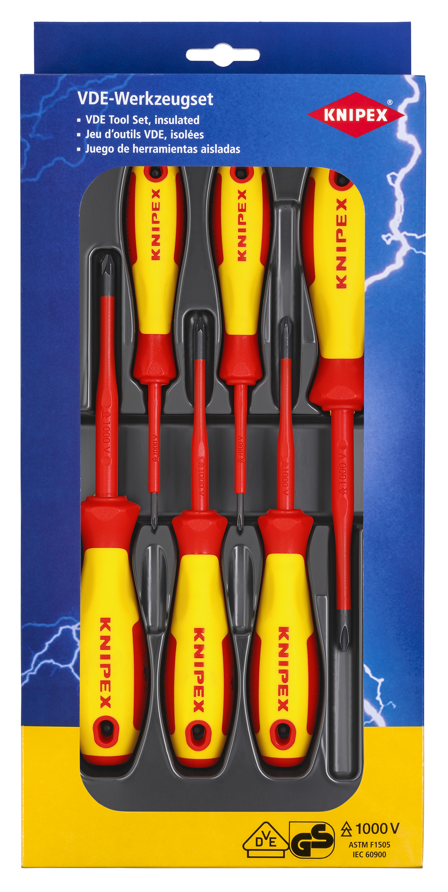 KNIPEX KNIPEX 00 20 12 V03 VDE Schraubendreher-Paket Phillips® / Pozidriv® 6-teilig KNIPEX KNIPEX 00 20 12 V03 VDE Schraubendreher-Paket Phillips® / Pozidriv® 6-teilig