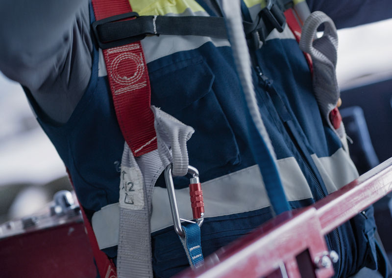 BOSCH PRO Sicherungsgurt, leicht, 6 kg, 2 Karabiner