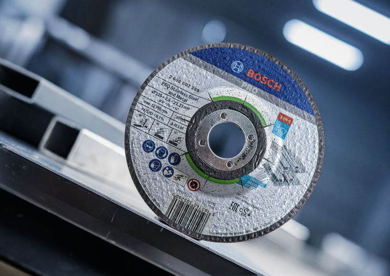 BOSCH PRO Stainless Steel and Metal 3-in-1 Disc, 125 x 2,5 x 22,23 mm BOSCH PRO Stainless Steel and Metal 3-in-1 Disc, 125 x 2,5 x 22,23 mm
