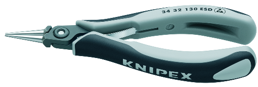 KNIPEX KNIPEX 34 32 130 ESD Präzisions-Elektronik-Greifzange ESD 130 mm brüniert mit Mehrkomponenten-Hüllen poliert KNIPEX KNIPEX 34 32 130 ESD Präzisions-Elektronik-Greifzange ESD 130 mm brüniert mit Mehrkomponenten-Hüllen poliert