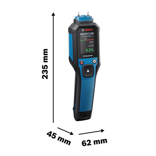 BOSCH Holzfeuchtigkeitsmesser GMP 2-15