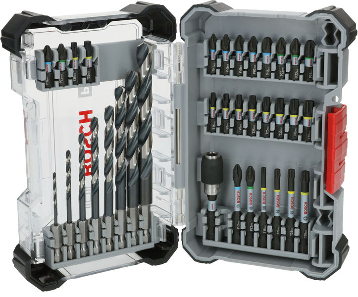 BOSCH PRO Impact Schrauberbits und Metallbohrer Set, 35-tlg.