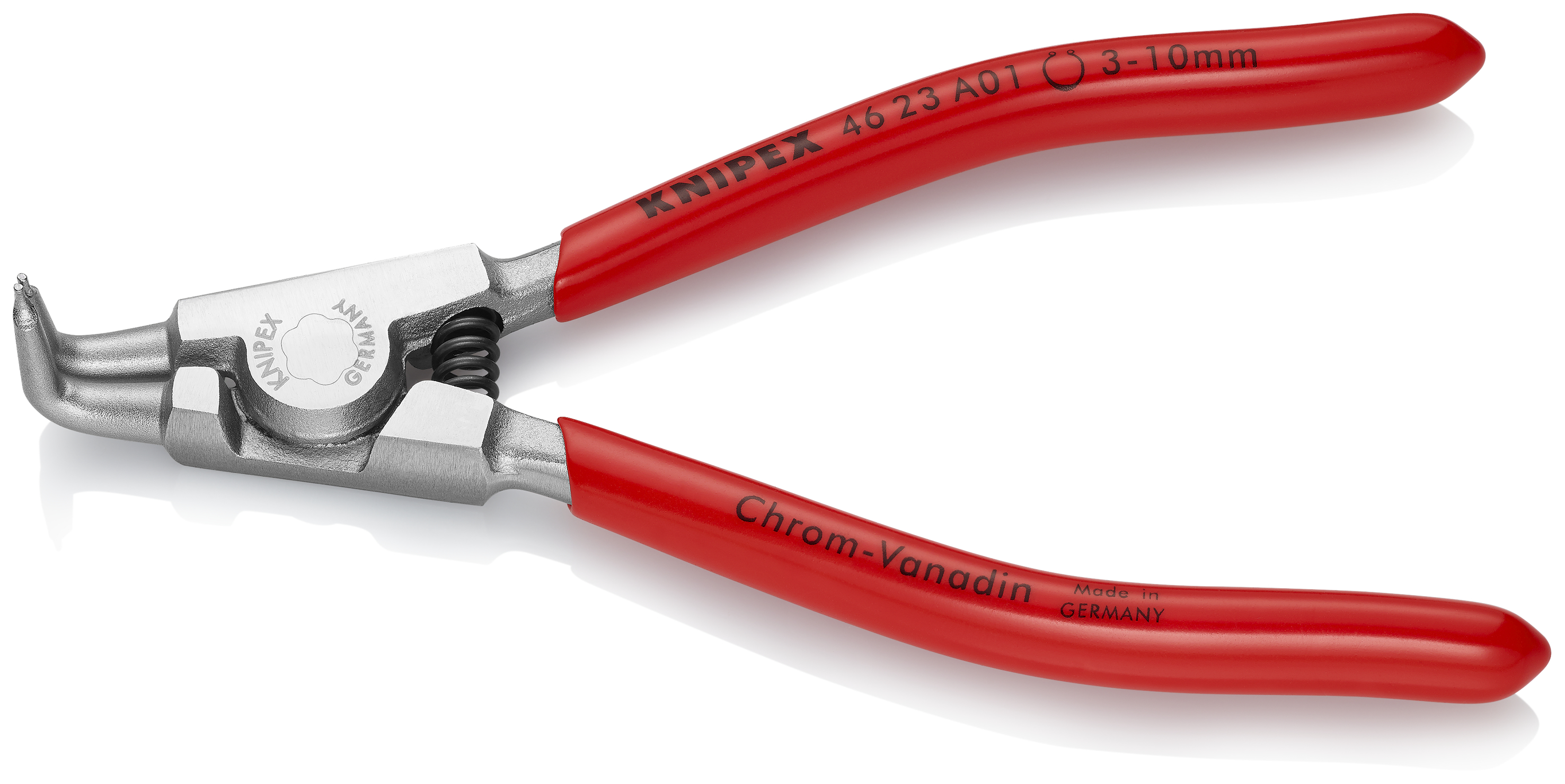 KNIPEX KNIPEX 46 23 A01 Sicherungsringzange für Außenringe auf Wellen 125 mm verchromt mit Kunststoff überzogen KNIPEX KNIPEX 46 23 A01 Sicherungsringzange für Außenringe auf Wellen 125 mm verchromt mit Kunststoff überzogen