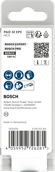BOSCH PAIZ 32 EPC Holz Tauchsägeblatt, Starlock, 32 x 60 mm, 10-tlg. BOSCH PAIZ 32 EPC Holz Tauchsägeblatt, Starlock, 32 x 60 mm, 10-tlg.