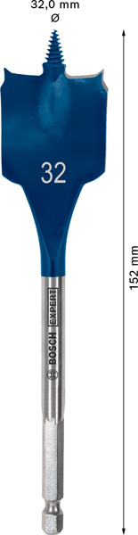 BOSCH EXPERT Self Cut Speed Flachfräsbohrer, 32x152mm BOSCH EXPERT Self Cut Speed Flachfräsbohrer, 32x152mm