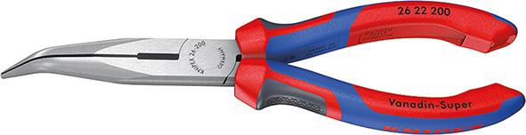 KNIPEX Flachrundzange mit Schneide (Storchschnabelzange) schwarz atramentiert 200 mm KNIPEX Flachrundzange mit Schneide (Storchschnabelzange) schwarz atramentiert 200 mm