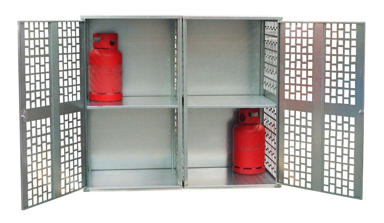 BAUER Gasflaschen-Depot GFD-L 2, verzinkt